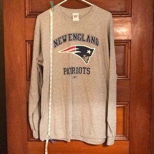 Gray long sleeve patriot men’s T-shirt